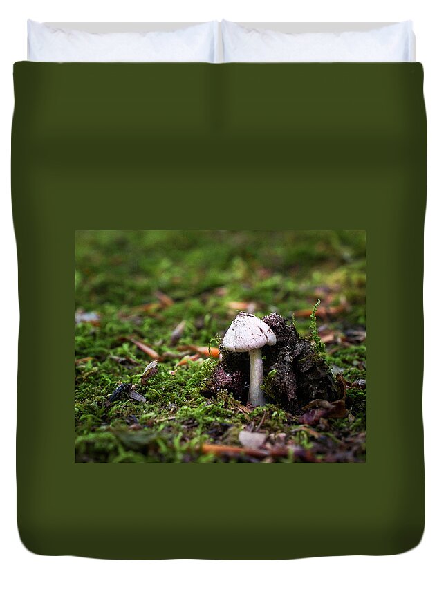White Duvet Cover featuring the photograph Earth Mover by Bill Pevlor