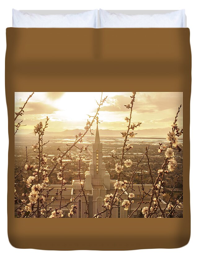 Bountiful Temple Duvet Cover featuring the photograph Earth Renewed by Emily Dickey