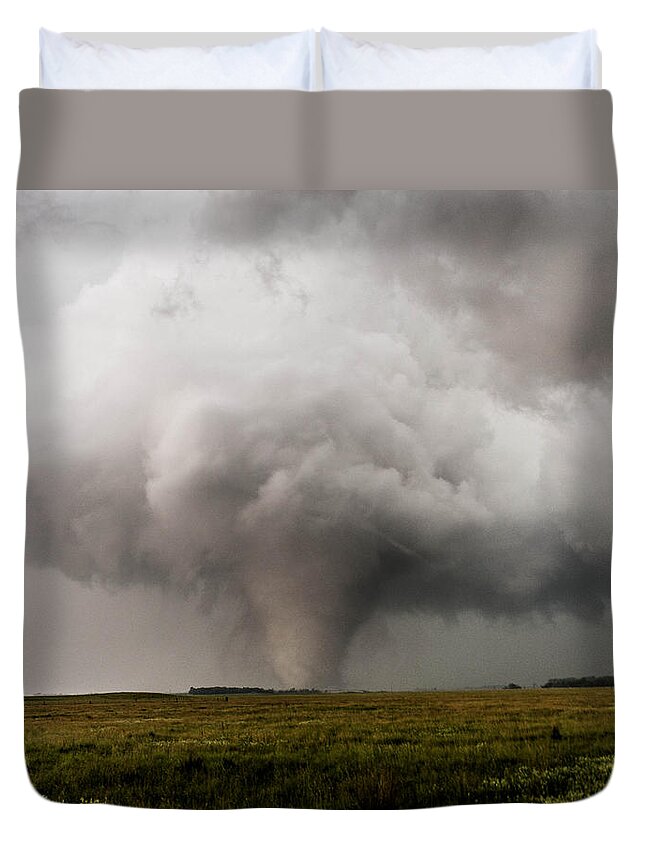 Tornado Duvet Cover featuring the photograph EF4 South Dakota by Marcus Hustedde