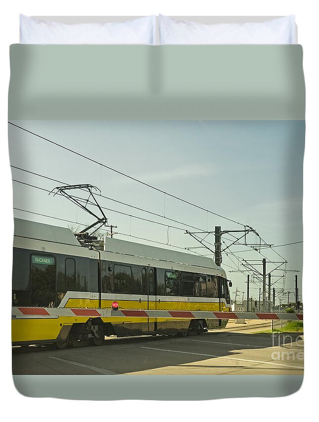 Electric Duvet Cover featuring the photograph Electric Commuter Train by Imagery by Charly