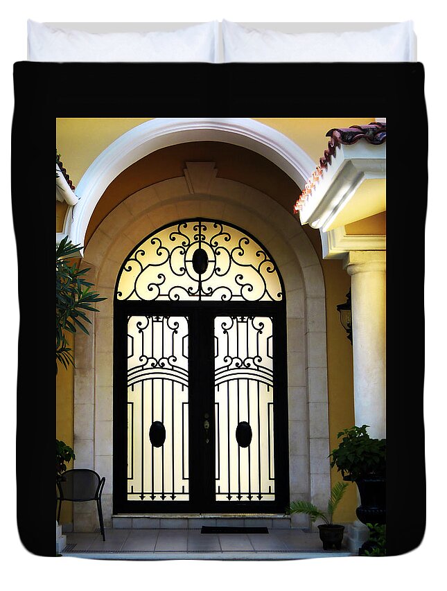 Elegant Duvet Cover featuring the photograph Elegant Architecture by Marilyn Hunt