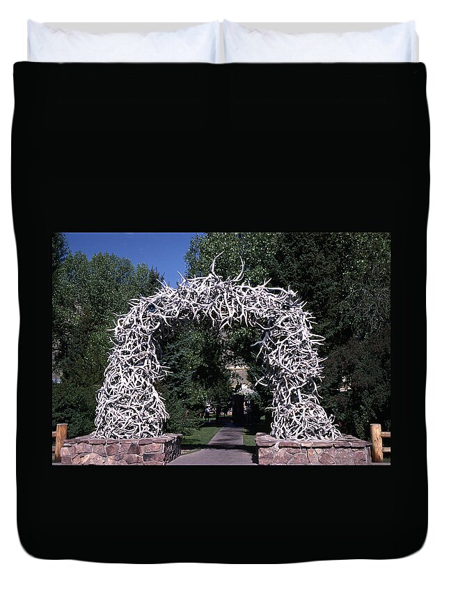 Elk Horn Arch Duvet Cover featuring the photograph M-09212-Elk Horn Arch, Jackson, WY by Ed Cooper Photography