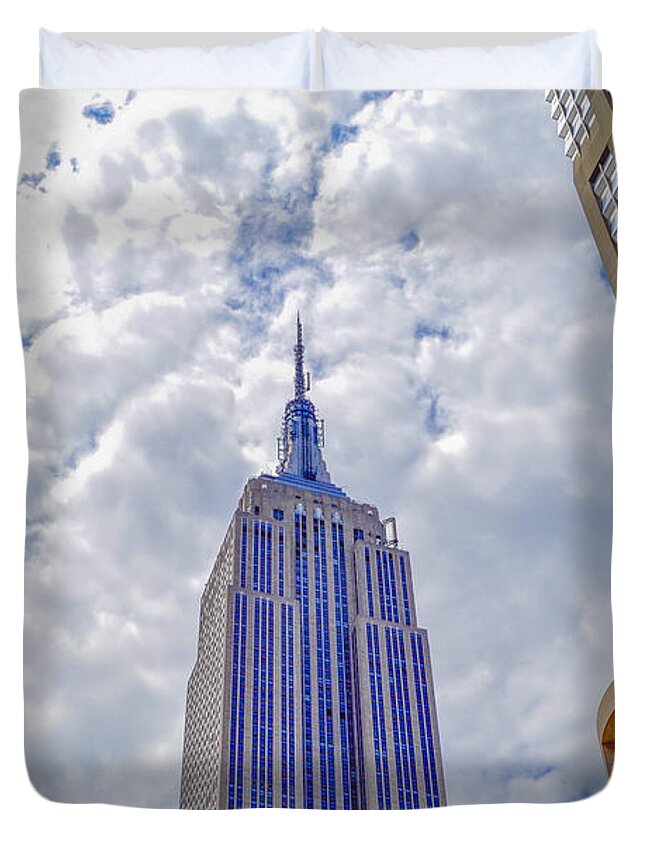 Empire State Building Duvet Cover featuring the photograph Empire State Building by Theodore Jones