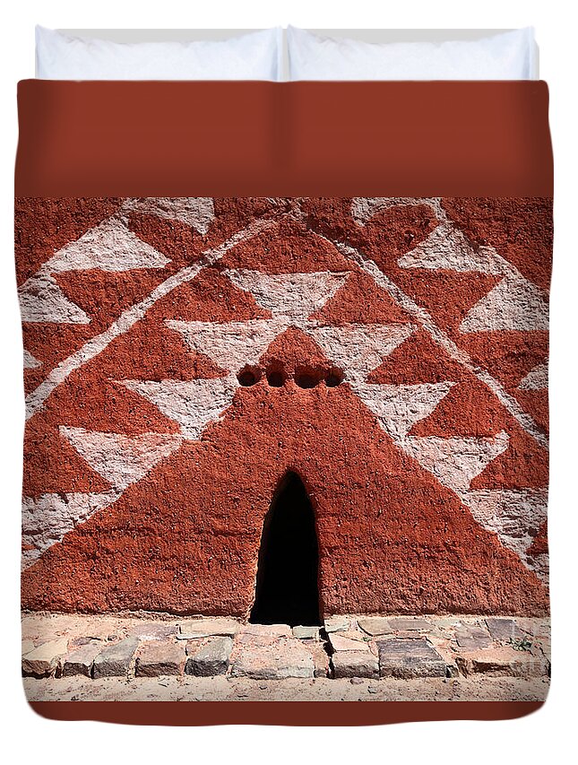 Door Duvet Cover featuring the photograph Entrance to the Underworld by James Brunker