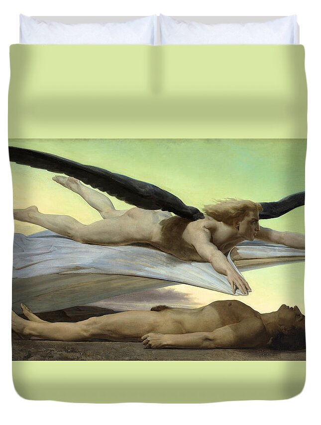 Equality Before Death Duvet Cover featuring the painting Equality Before Death by William Adolphe Bouguereau