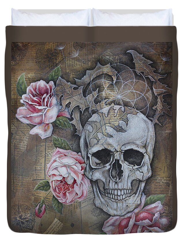 Eternal Duvet Cover featuring the painting Eternal by Sheri Howe