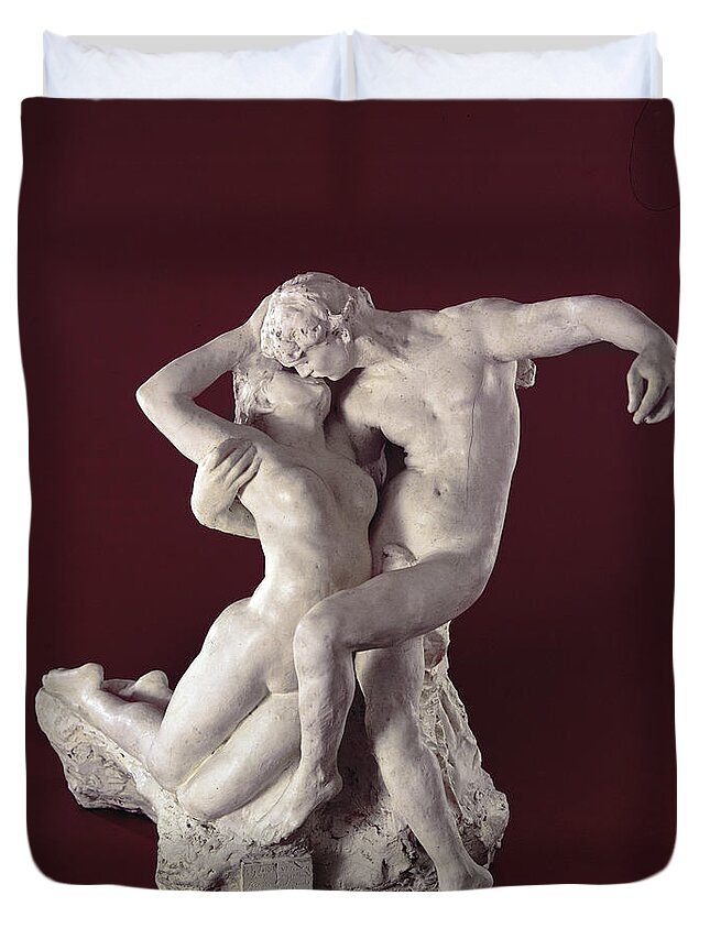 Rodin Duvet Cover featuring the photograph Eternal Springtime by Auguste Rodin