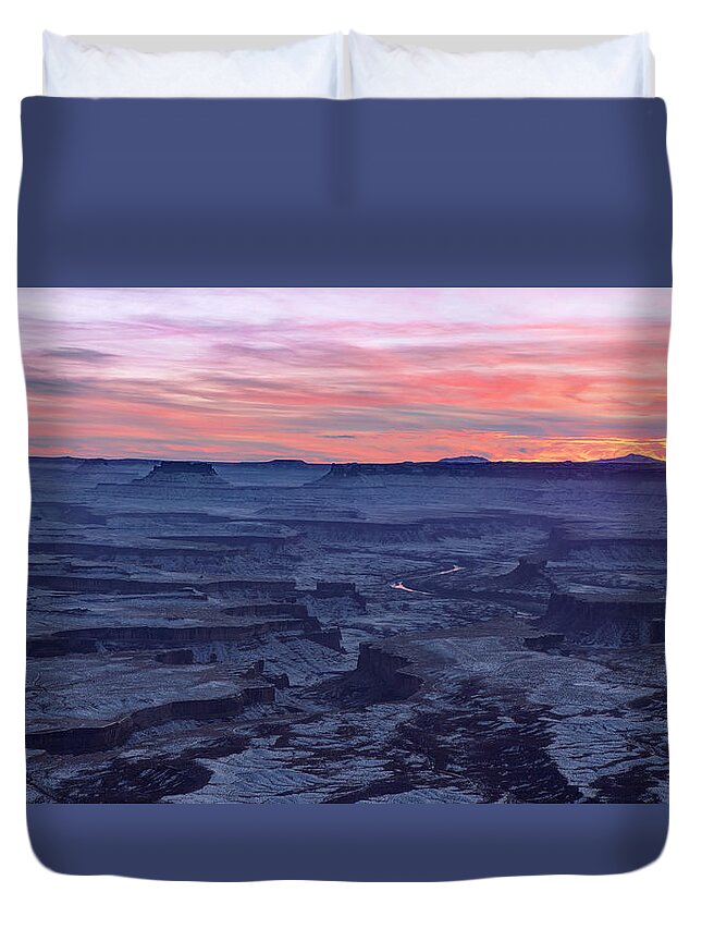 Canyonlands Duvet Cover featuring the photograph Evanescence by Chad Dutson