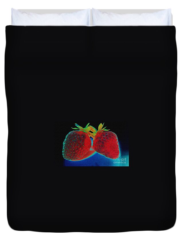 Strawberry Duvet Cover featuring the photograph Everybody Wants One by Martin Howard