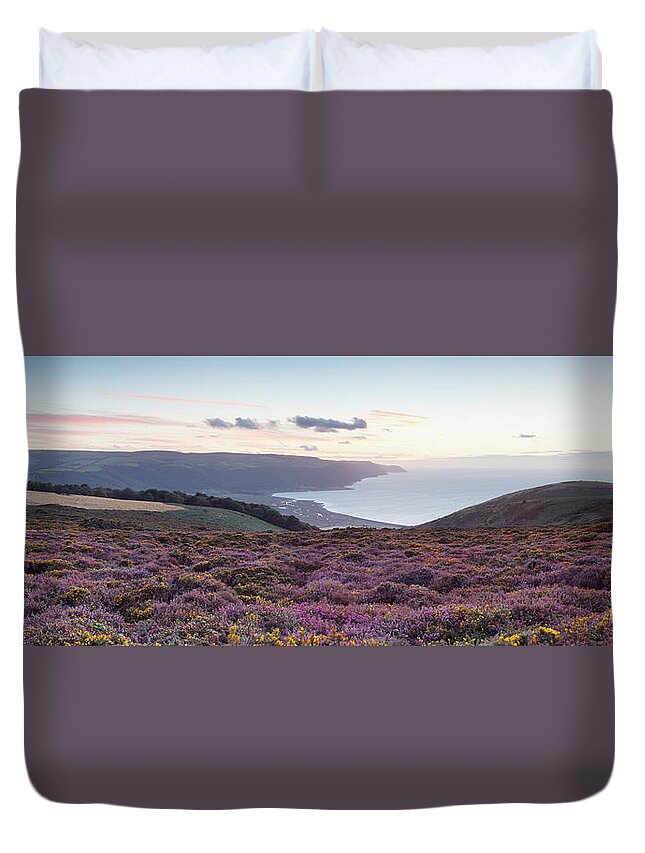 Tranquility Duvet Cover featuring the photograph Exmoor Coast by James Osmond