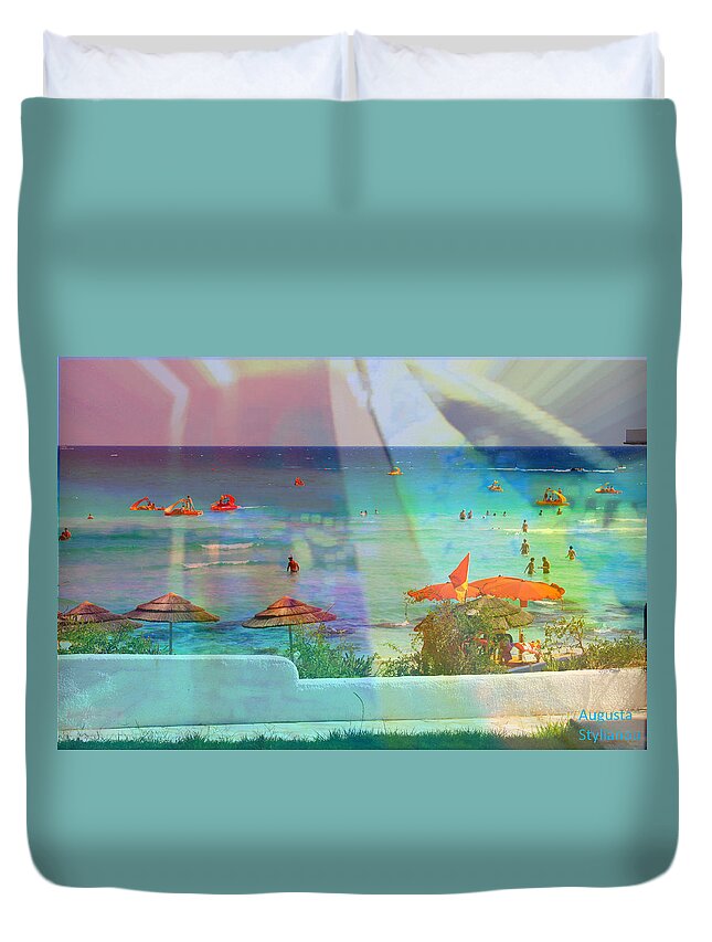 Augusta Stylianou Duvet Cover featuring the photograph Exotic Landscape by Augusta Stylianou