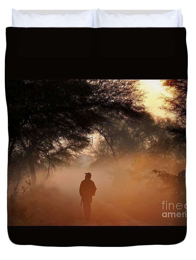 Light Duvet Cover featuring the photograph Explorer The Nature by Manjot Singh Sachdeva
