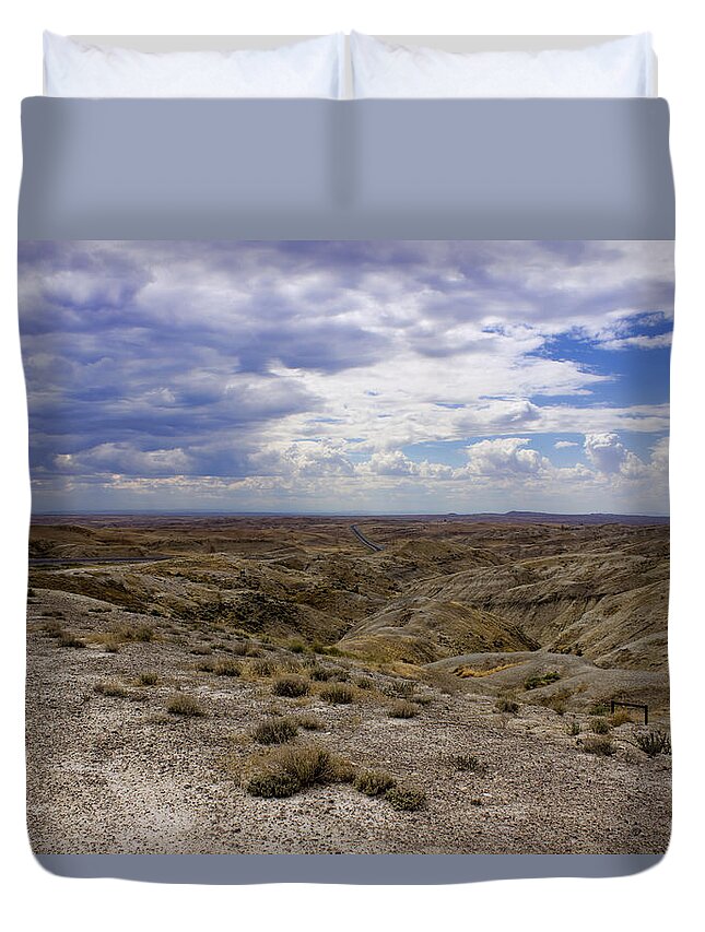 Big Horns Duvet Cover featuring the photograph Fabulous Big Horn Basin by Cathy Anderson