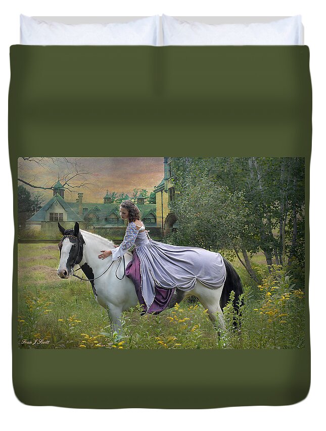 Horses Duvet Cover featuring the photograph Faerie Tales by Fran J Scott