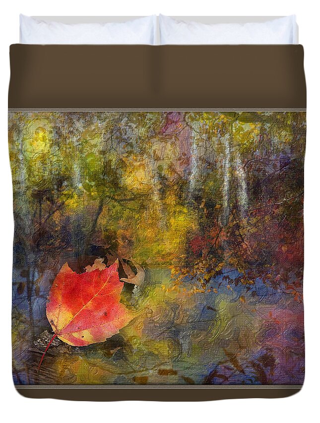 Fall Duvet Cover featuring the photograph Fall Foliage Montage by Bobbie Turner