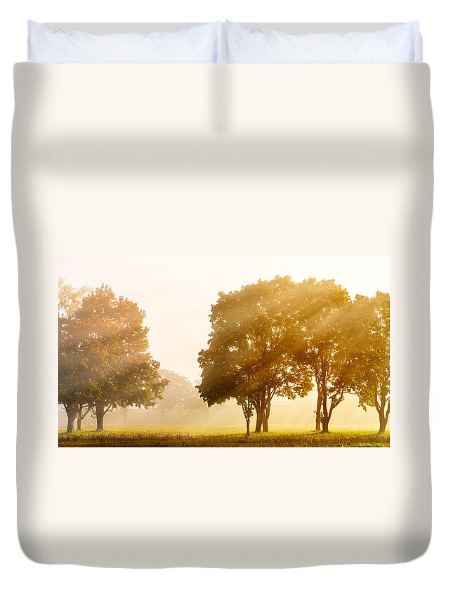 Fall Time Duvet Cover featuring the photograph Falls Delight by James Heckt