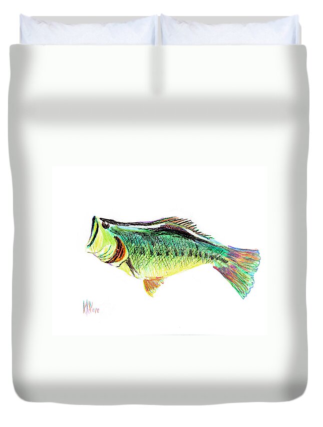 Fishermans Delight Duvet Cover featuring the painting Fishermans Delight by Kip DeVore