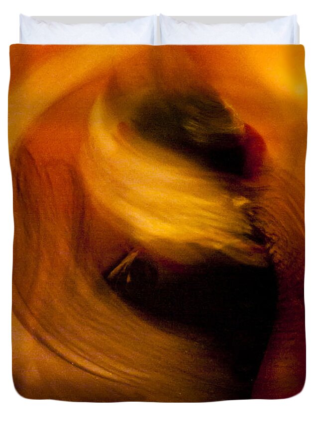 Acrilyc Prints Duvet Cover featuring the photograph Flamenco Series 16 by Catherine Sobredo