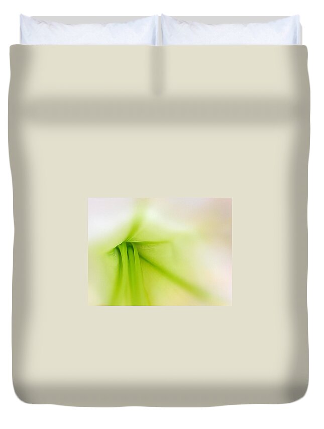 Lily Duvet Cover featuring the photograph Floral Abstract by Juergen Roth