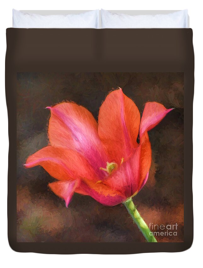 Floral Duvet Cover featuring the photograph Floral Delight by Kerri Farley