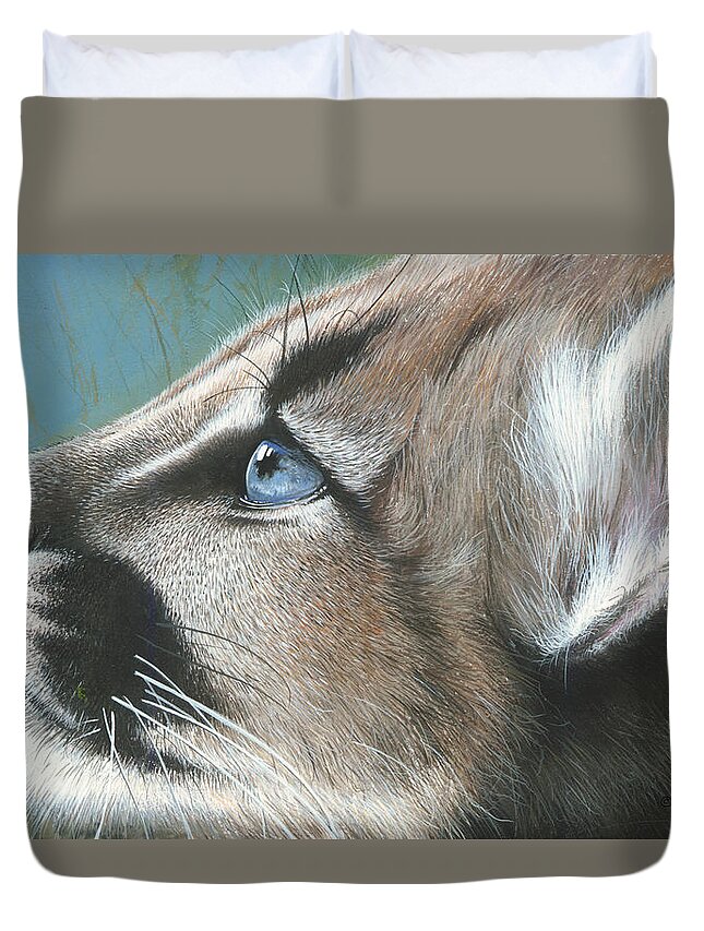 Florida Duvet Cover featuring the painting Florida Princess by Mike Brown
