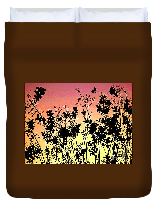  Agriculture Duvet Cover featuring the photograph Flowers in the backlight 2 by Amanda Mohler