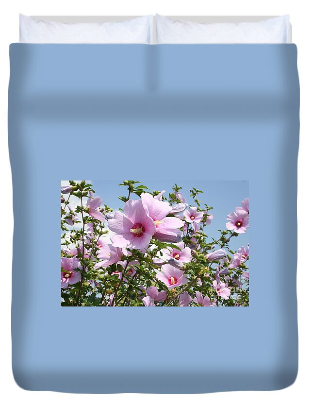 Flowers Duvet Cover featuring the photograph Flowers in the Park by Jimmie Bartlett