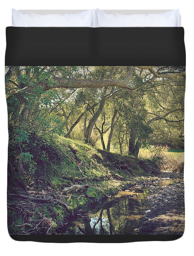 Dry Creek Pioneer Regional Park Duvet Cover featuring the photograph For a Time You Were Mine by Laurie Search