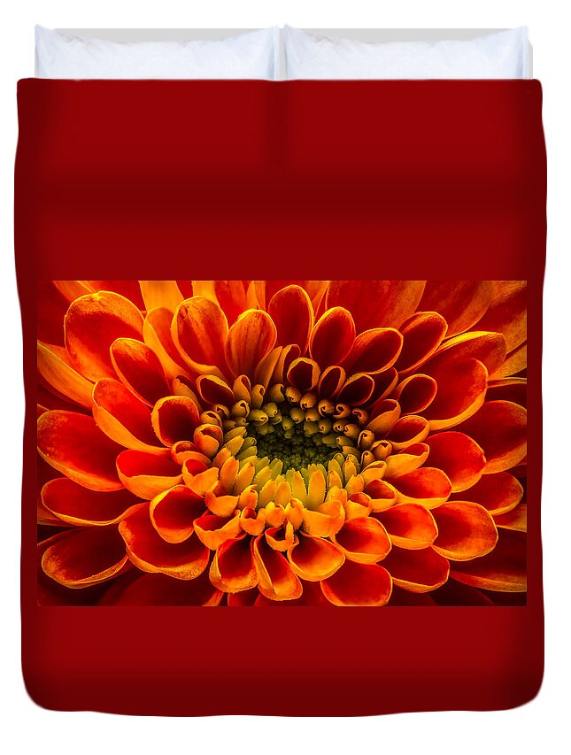 Flower Duvet Cover featuring the photograph The Heart of a Mum by Ron Pate