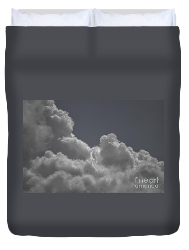 Clouds Duvet Cover featuring the photograph Foreboding by John J Calhoun