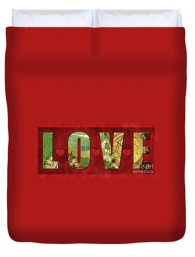 Love Duvet Cover featuring the photograph Forever Love #2 by Claudia Ellis