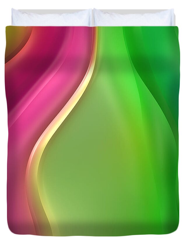 Forms Duvet Cover featuring the digital art Formes Lascives - 432 by Variance Collections