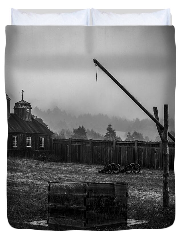 California Duvet Cover featuring the photograph Fort Ross by Alexander Fedin