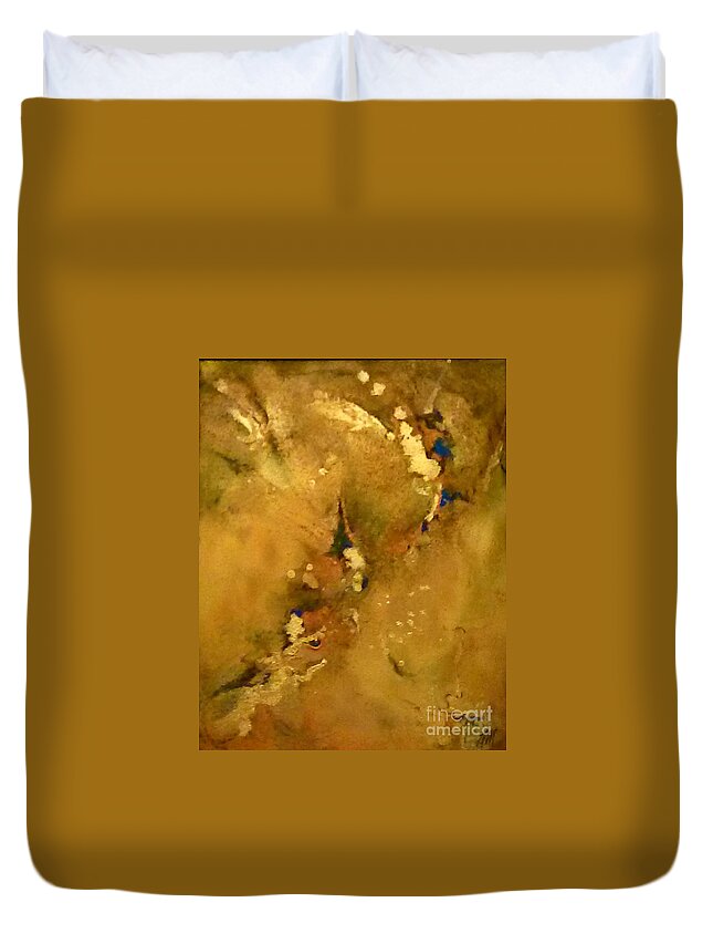 Mixed Media Duvet Cover featuring the photograph Fossils 3 by Tamara Michael
