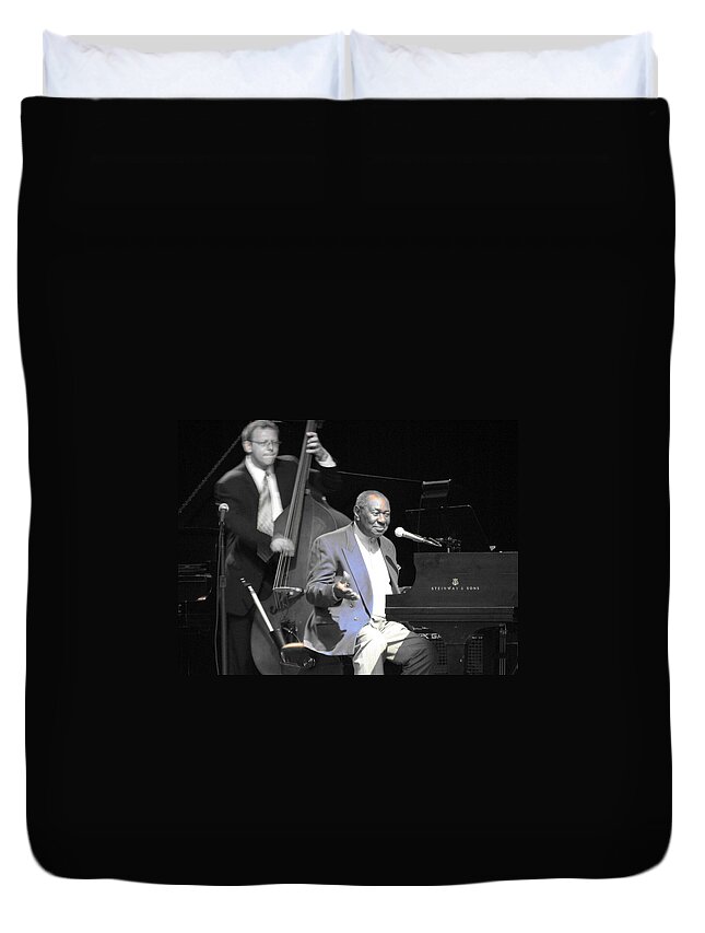 Freddy Cole Duvet Cover featuring the photograph Freddy Cole and Elias Bailey by Cleaster Cotton
