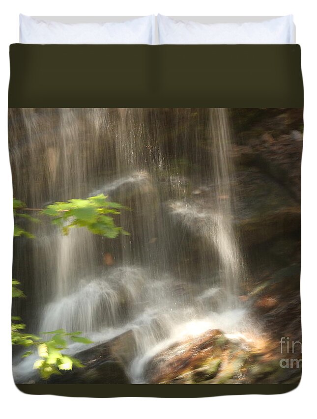 Water Duvet Cover featuring the photograph Fuller Falls by Margaret Hamilton