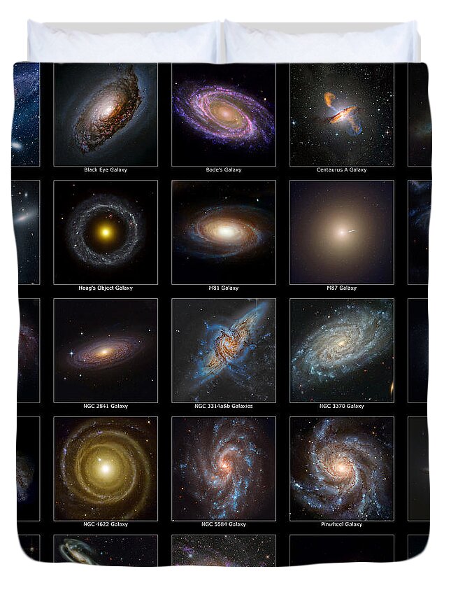 Astronomy Duvet Cover featuring the photograph Galaxy Collection by Antony McAulay