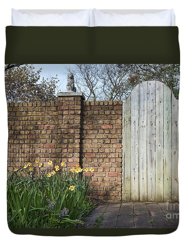 Door Duvet Cover featuring the photograph Garden Door by David Arment