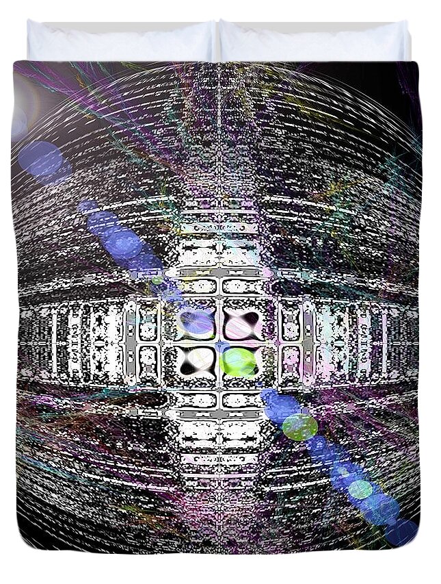 Pamela Briggs Luther Duvet Cover featuring the digital art Gem of the Universe by Luther Fine Art