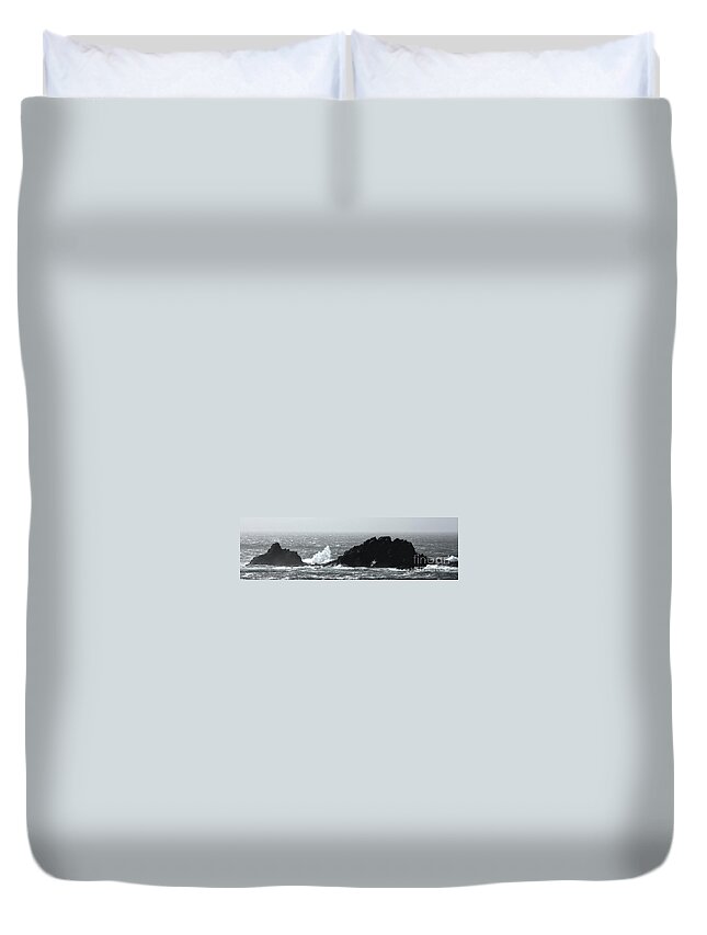 Kernow Duvet Cover featuring the photograph General De Gaulle in the bath by Linsey Williams