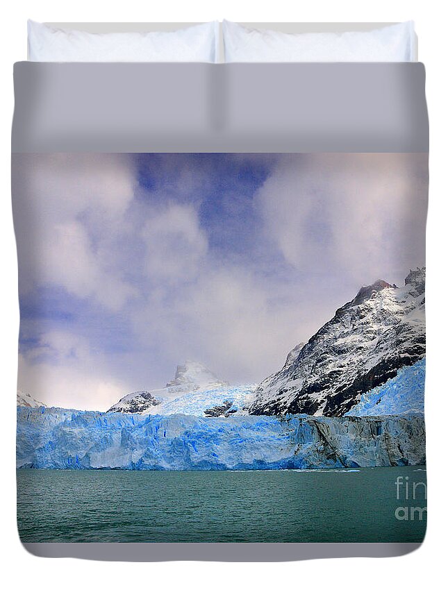 Glacier Duvet Cover featuring the photograph Glacier Spegazzini II by Bernardo Galmarini
