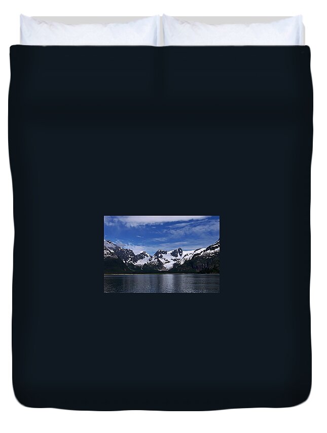 Alaska Duvet Cover featuring the photograph Glacier View by Aimee L Maher ALM GALLERY