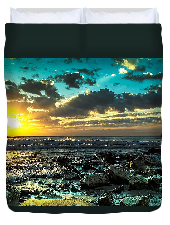 Sunrise Duvet Cover featuring the photograph Glory by James Meyer