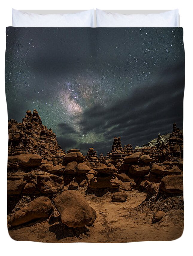 Utah Duvet Cover featuring the photograph Goblins Realm by Dustin LeFevre