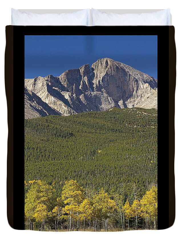 Colorado Duvet Cover featuring the photograph Golden Longs Peak 14259 Poster by James BO Insogna