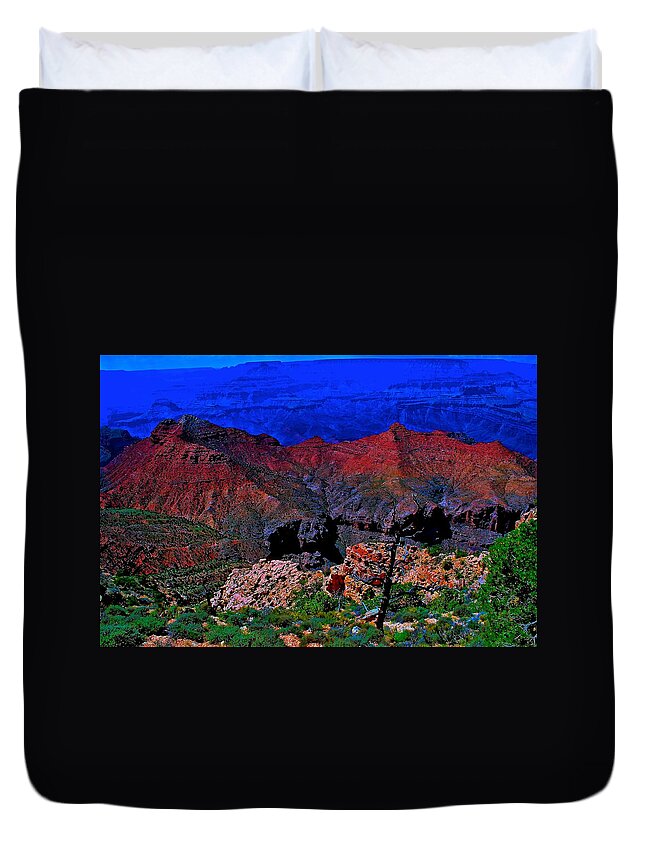 Grand Canyon Duvet Cover featuring the photograph Grand Canyon Beauty Exposed by Jim Hogg