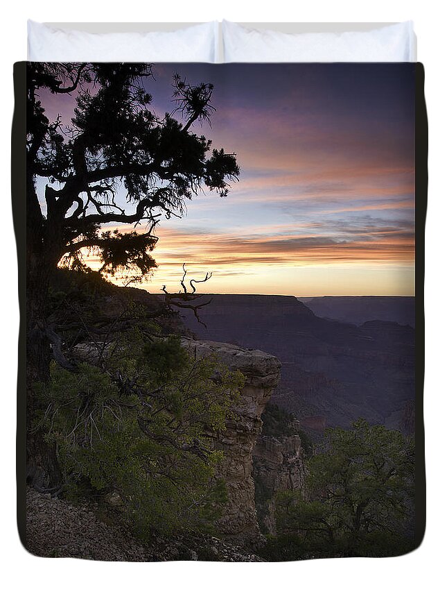 Grand Canyon Duvet Cover featuring the photograph Grand Canyon Sunset 2 by Paul Riedinger