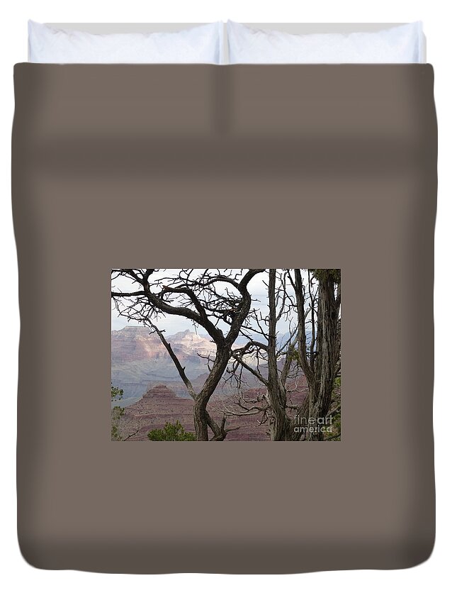 Grand Canyon Duvet Cover featuring the photograph Grand Canyon View by Mars Besso