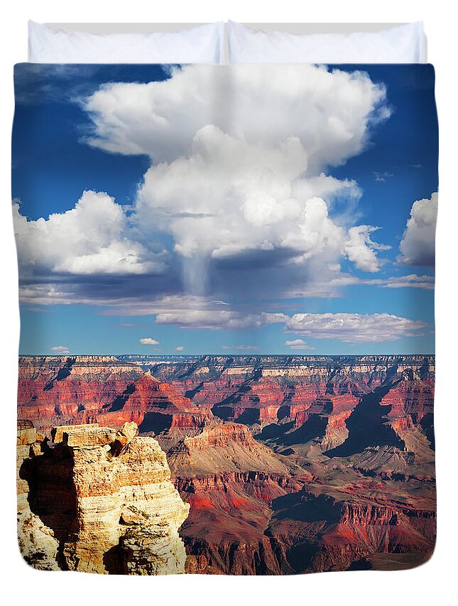 Scenics Duvet Cover featuring the photograph Grand Canyons by Lucynakoch