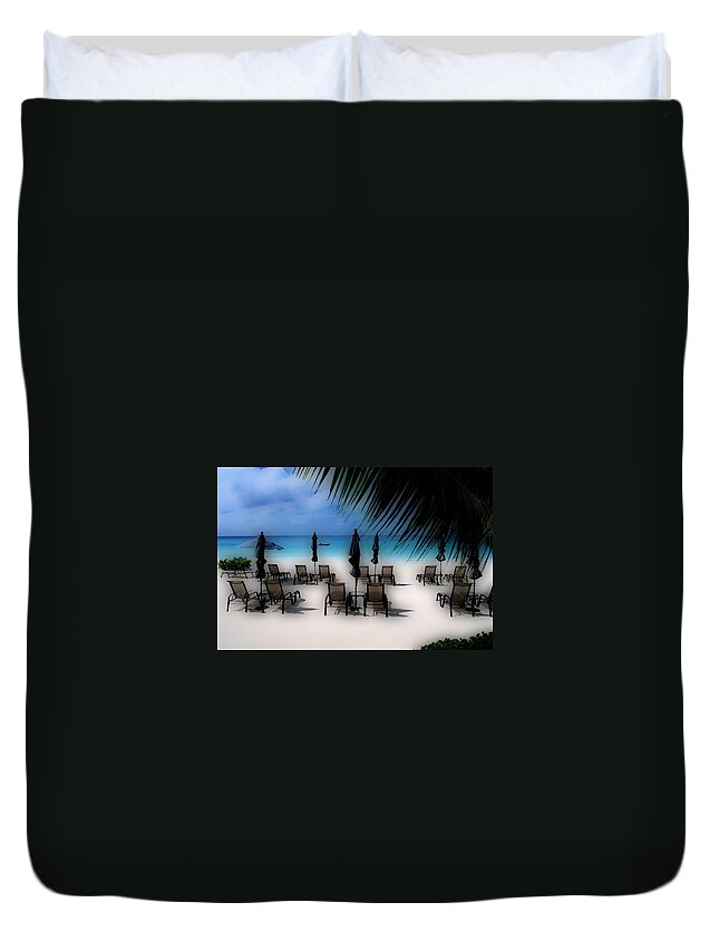 Caribbean Duvet Cover featuring the photograph Grand Cayman Dreamscape by Caroline Stella